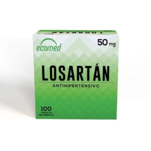 LOSARTAN ECOMED 50mg 100 Tabletas