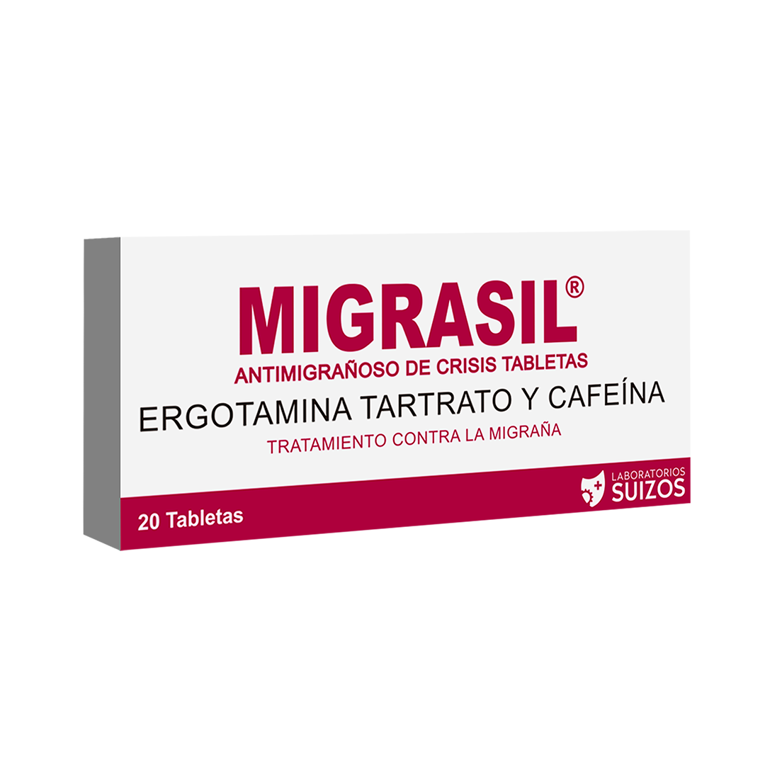 Migrasil 20 Tabletas – ¡Despídete de la Migraña! ✨