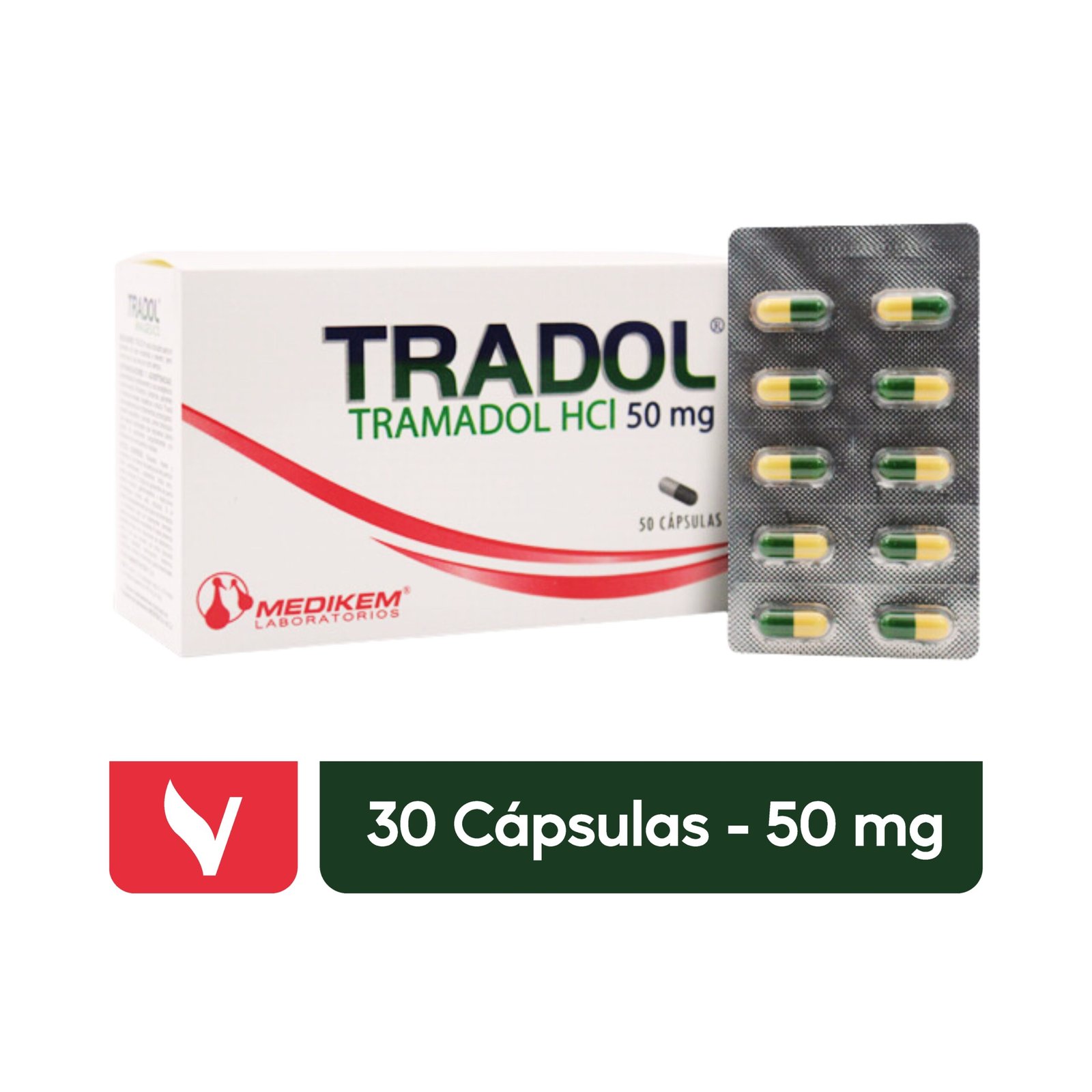 TRADOL 50MG X 50 CAPSULAS