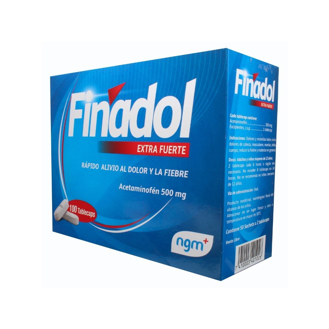 Finadol EXTRA FUERTE - 50 Packs of 2 Tablecaps