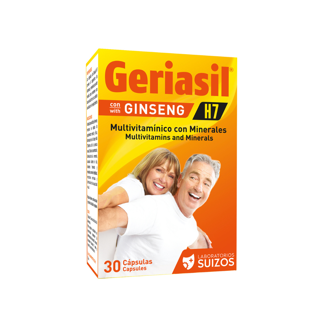 Geriasil H7 Capsules - 30 Count for Vitality and Energy
