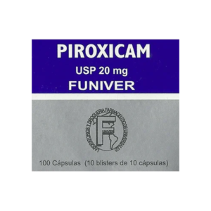 Piroxicam 20mg - 100 Capsules for Pain Relief