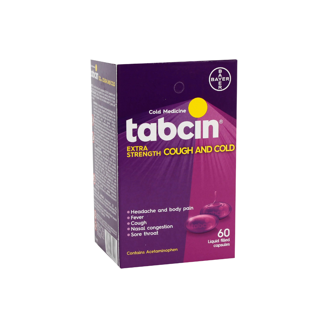 Tabcin Liqui-Gels for Cold and Cough - 60 Capsules