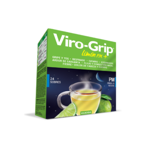 Viro-Grip Lemon PM Powder - 24 Sachets for Strong Relief