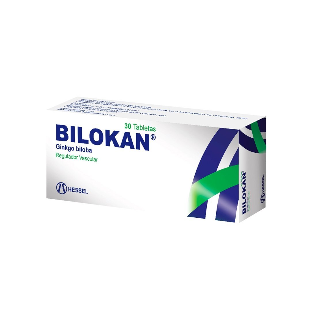 BILOKAN Tablets - 30 Count with Ginkgo Biloba 80mg