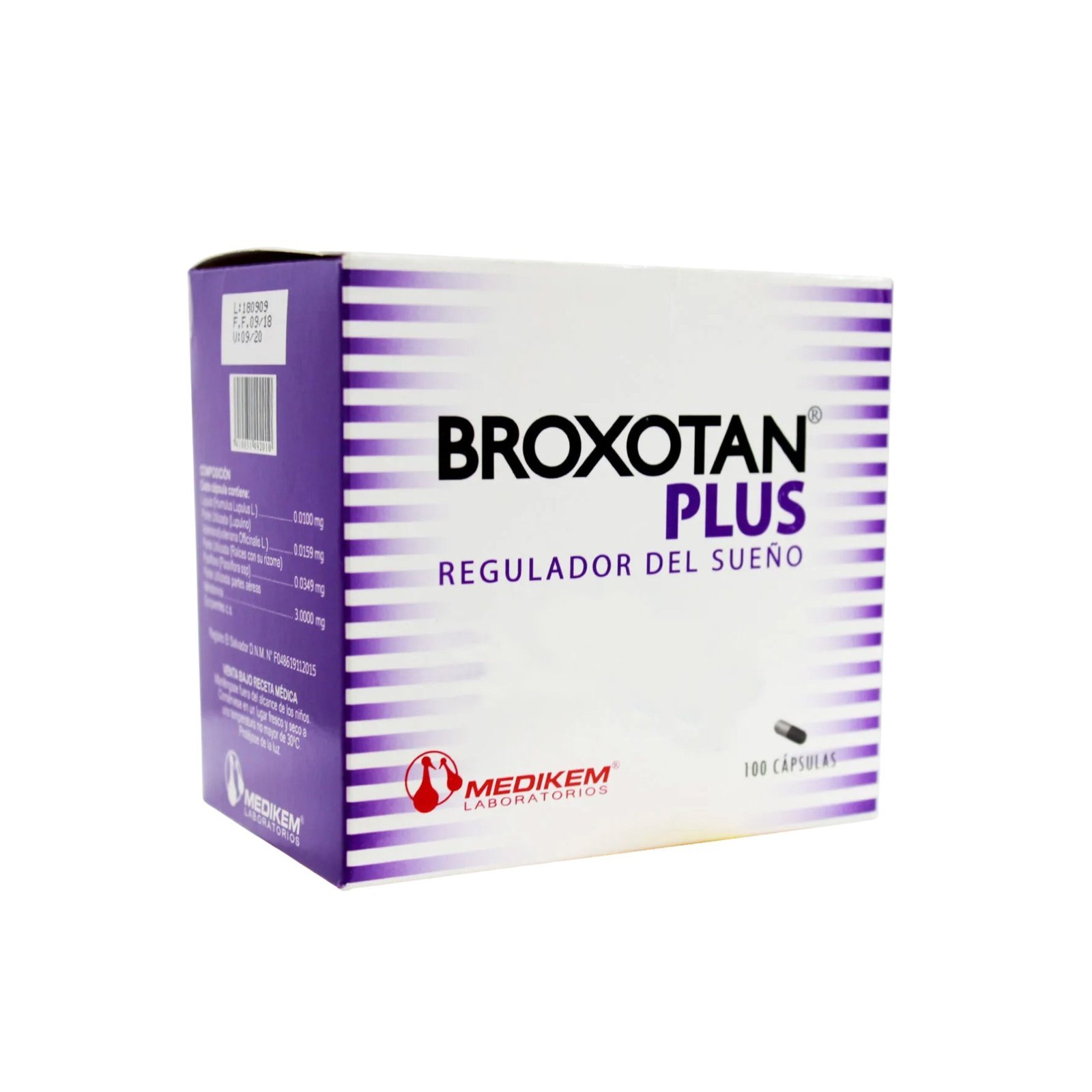 Broxotan Plus Capsules - 100 Count for Better Sleep