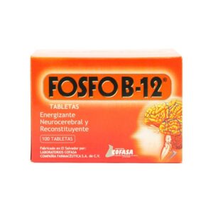 FOSFO B-12 TABLETAS | 100 Tablets for Energy Support