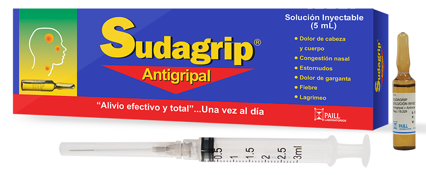 Sudagrip Injectable Antigripal - 8 mg/3 mg - Single Ampoule